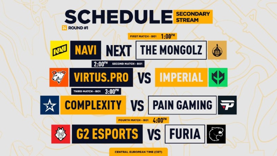 Na'ViThe MongolzCounter-Strike 2Virtus.proImperialComplexityPain GamingG2 EsportsFuria