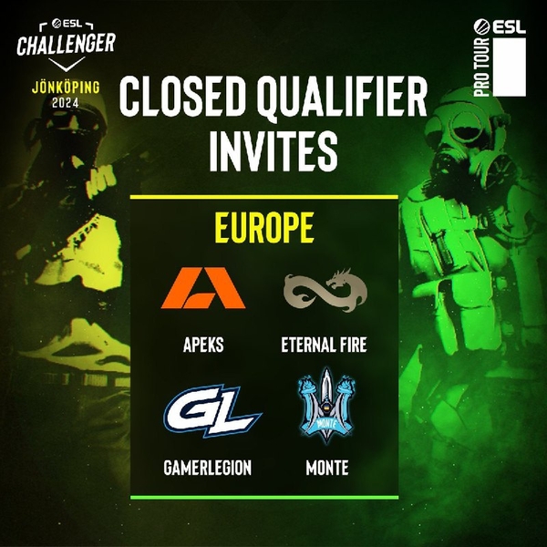 MonteESL Challenger Jönköping 2024Counter-Strike 2ApeksEternal FireGamerLegion